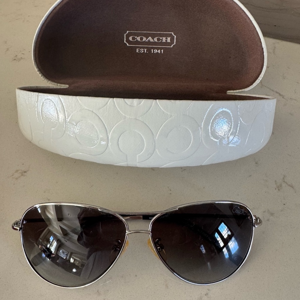 Coach Aviator Sunglasses with Case